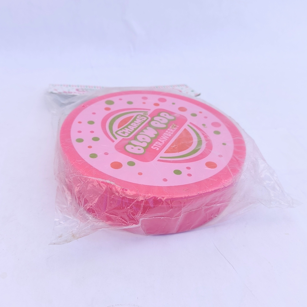 CHARMS | Vintage Blow Pop Snack Container Strawberry Promo New Old Stock 2007 5"